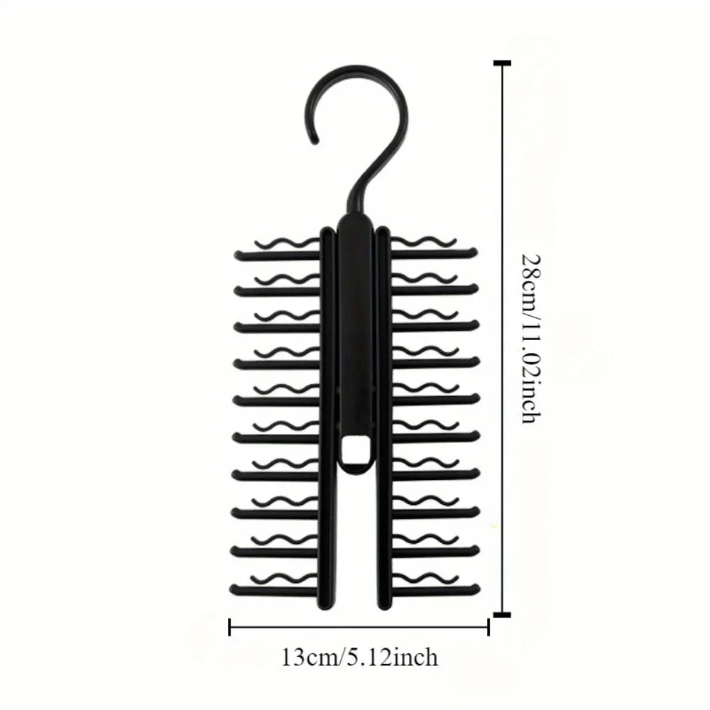 Large Cap Tie Storage Hange Capacity Bow Clip Scarf Belt Hanging RackTie Belt Display Holder Wardrobe Household High Capacity