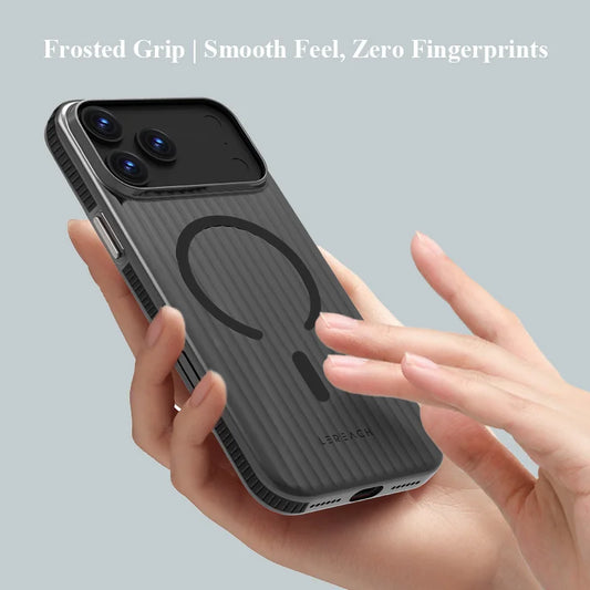 Lereach Magnetic Matte Phone Case for iPhone 17 Pro Max / 17 Air / 17 - PC+Magnet Material, Anti-slip Drop Protection