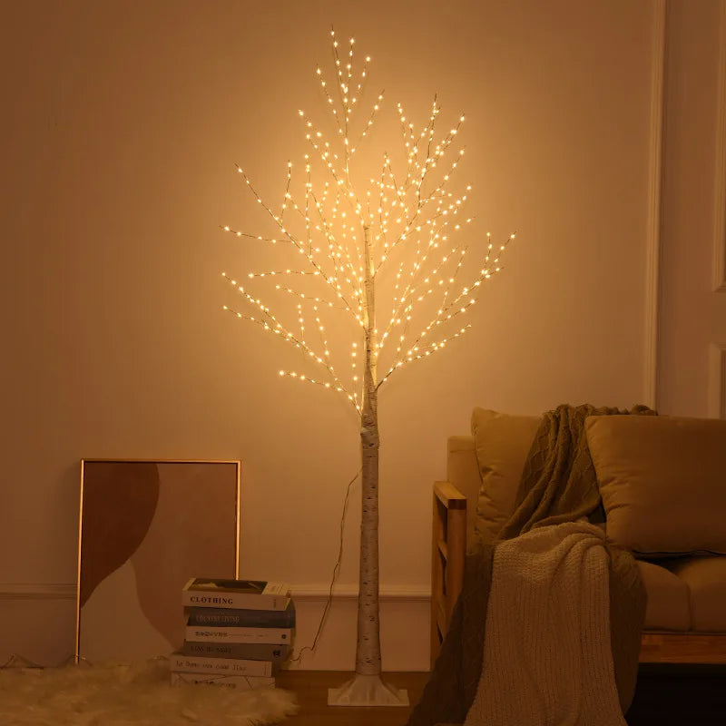 LED Birch Tree Bedroom Light for Landscape Luminous Decoration Home Room Decor New Year Christmas Gift Christmas Decoration