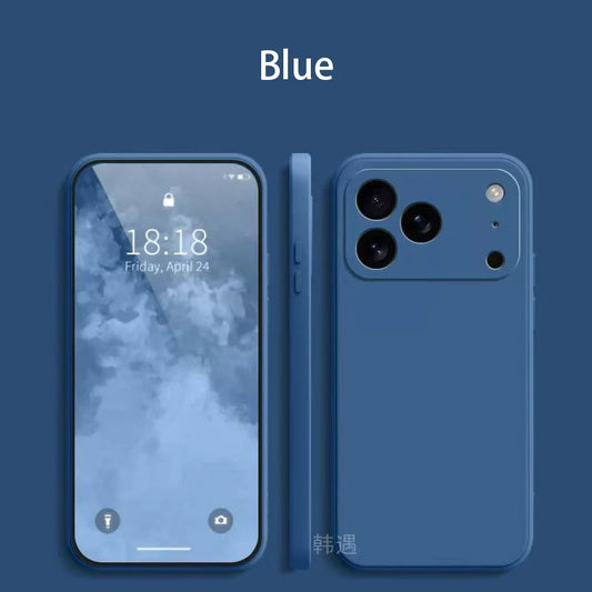 Square Liquid Silicone Phone Case for Apple iPhone 17 Pro Max 17 Air Soft Cover Case