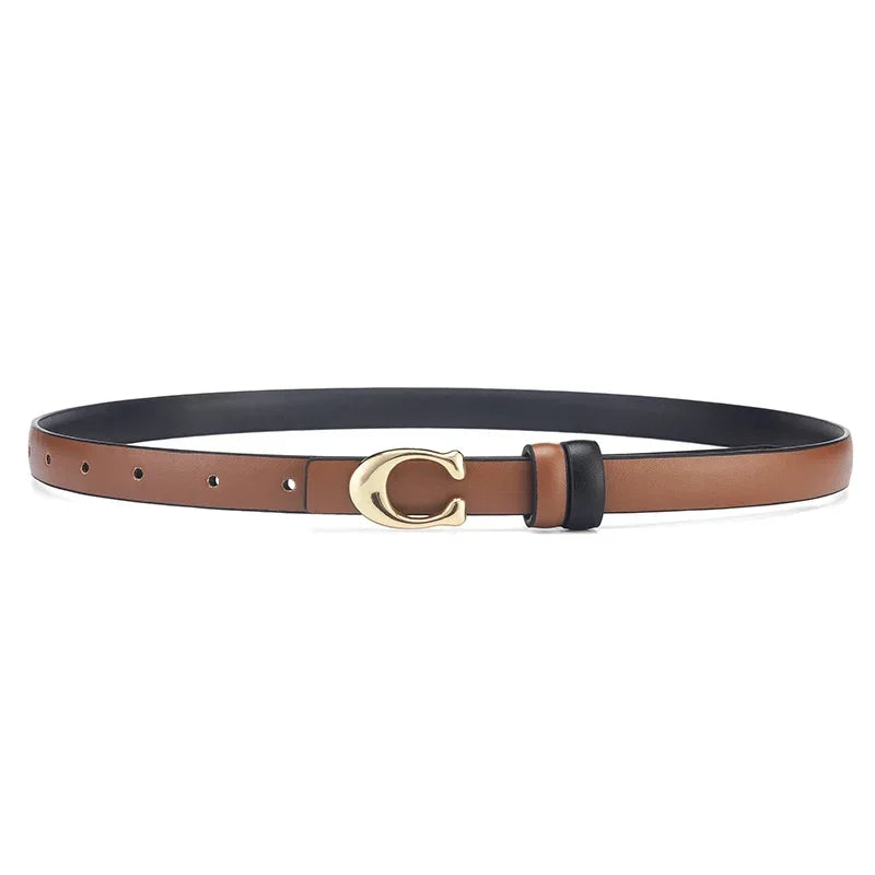 Belt for Women Famous Brand Luxury Designer Thin Waist Straps Fashion Women PU Leather Jeans Dress Trouser Denim Belt Waistband