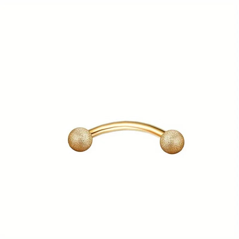 Drperfect 1pc Stainless Steel Rook Piercing Jewelry Lip Ring Cartilage Daith Surface Tragus Piercing Jewelry Eyebrow Rings