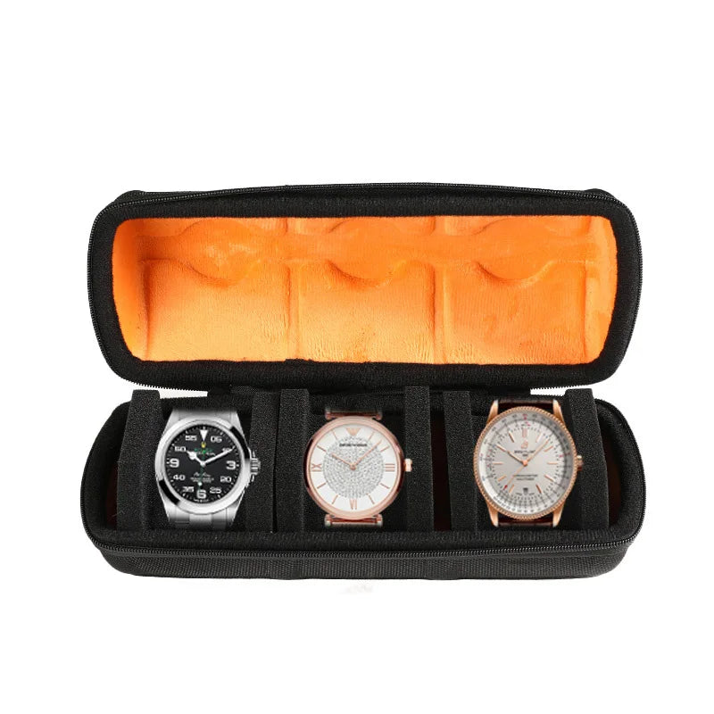 Watch Box Organizer For Men or Women,Watch Travel Case Portable Storage Watch Display Holder for Wristwatches and Smart Watches