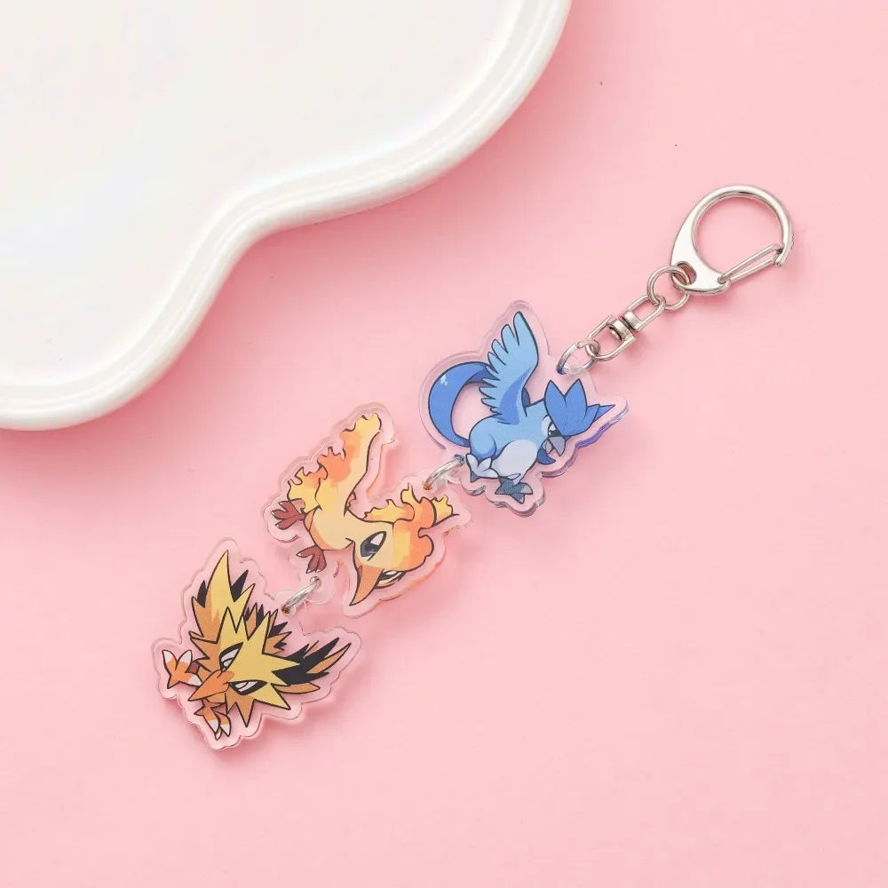 Anime Acrylic keychain accessaries Cartoon Car Bag Pendant Gift cute creative bag charm funny Friends Fans Gifts Keyring