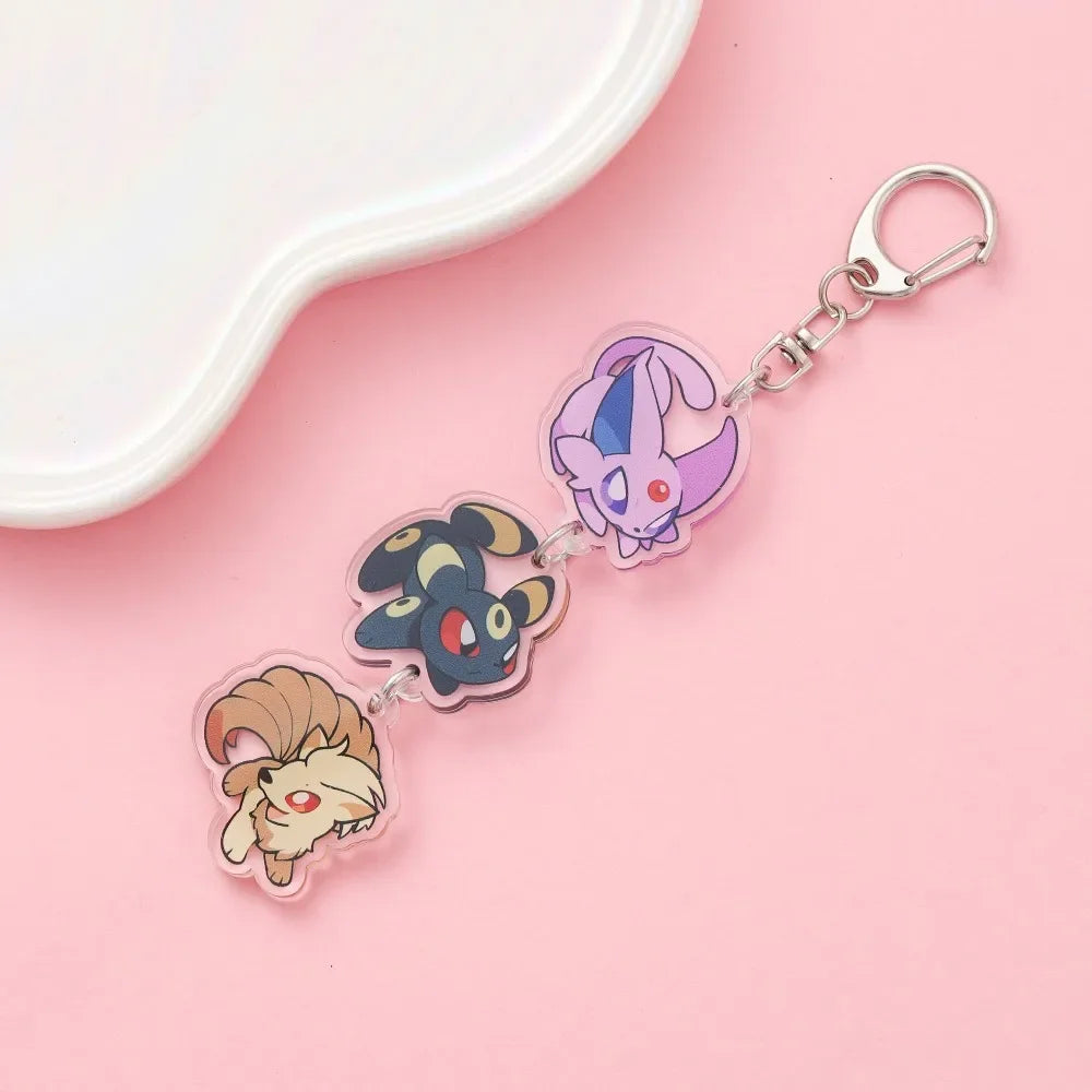 Anime Acrylic keychain accessaries Cartoon Car Bag Pendant Gift cute creative bag charm funny Friends Fans Gifts Keyring