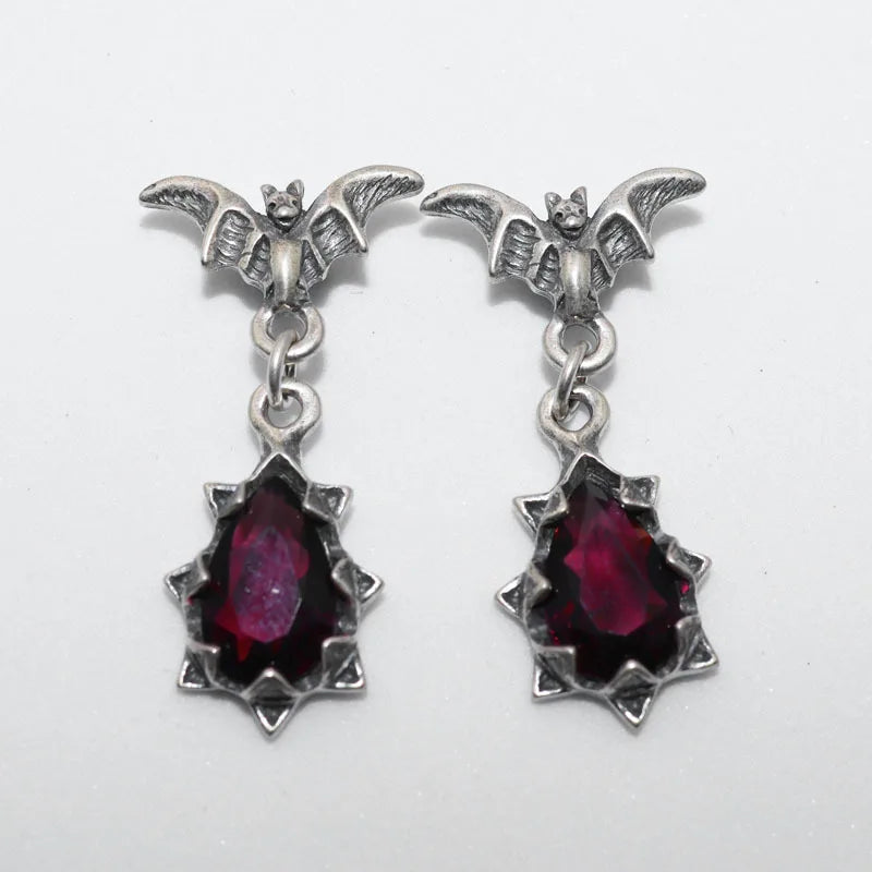 Vintage Cute Animal Bat Design Earrings for Women Gothic Halloween Easter Jewelry