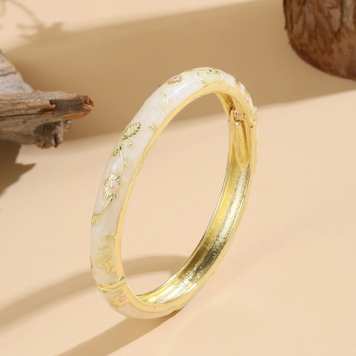 Vintage Bracelet For Women Small Flower Ethnic Style Cloisonne Bangles Women's Elegant Jewelry Gifts