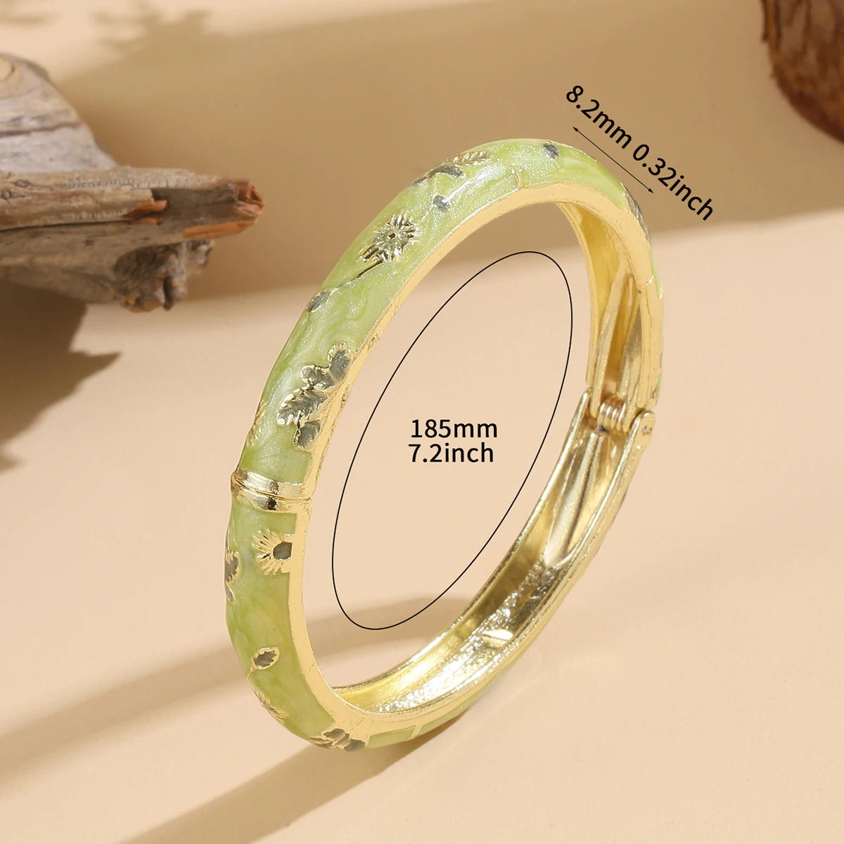Vintage Bracelet For Women Small Flower Ethnic Style Cloisonne Bangles Women's Elegant Jewelry Gifts