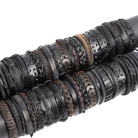 10PCS Random Style Men's Women's Webbing, Rope,Leather Bracelet Classical Festive Women Gift(Including But Not Limited to Pic)