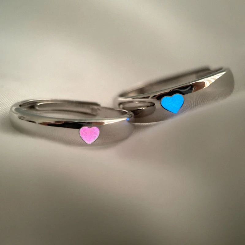 New Simple Couple Rings Silver Color Sun Moon Adjustable Open Ring For Women Men Wedding Fashion Jewelry Gifts