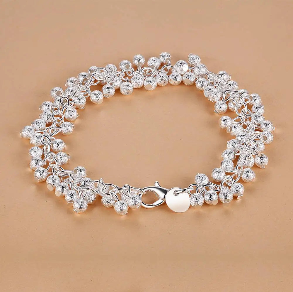 925 Sterling Silver Bracelet Heart High Quality Romance Chain For Woman Men Fashion Engagement Party Wedding Jewelry Gift