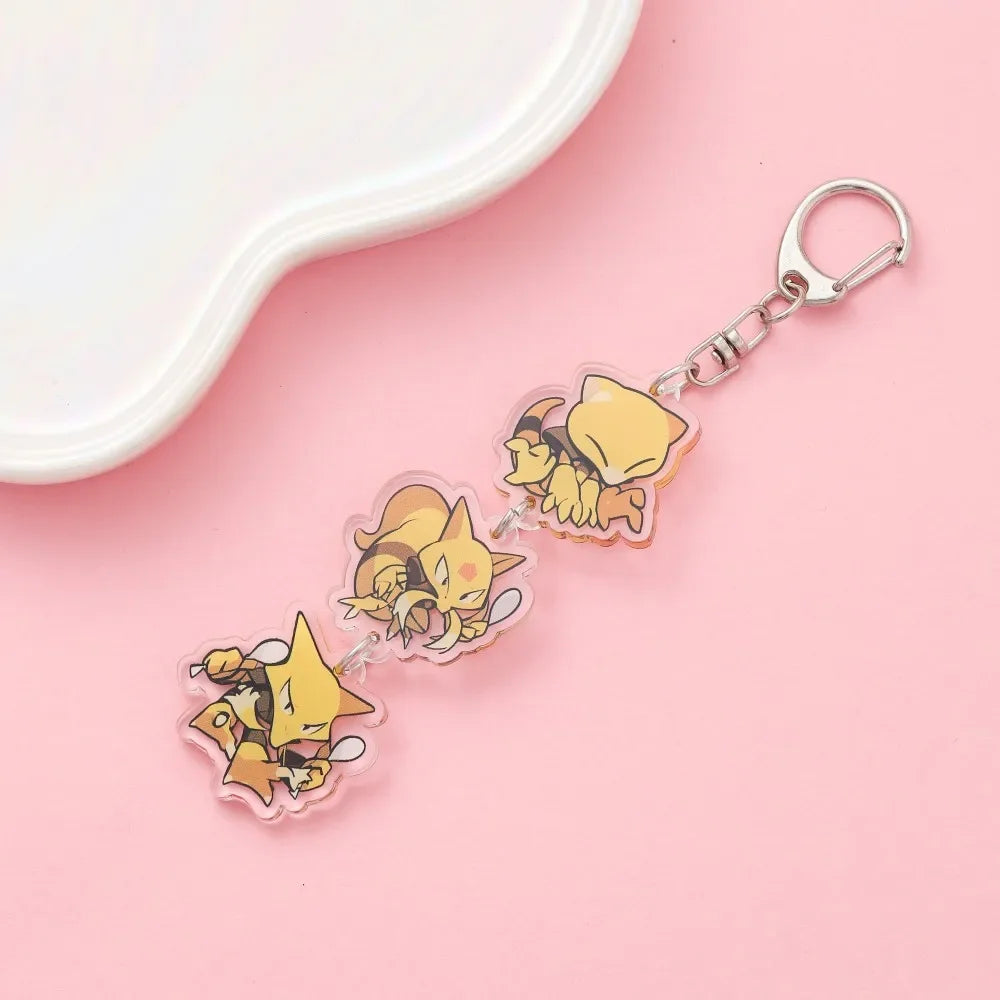 Anime Acrylic keychain accessaries Cartoon Car Bag Pendant Gift cute creative bag charm funny Friends Fans Gifts Keyring