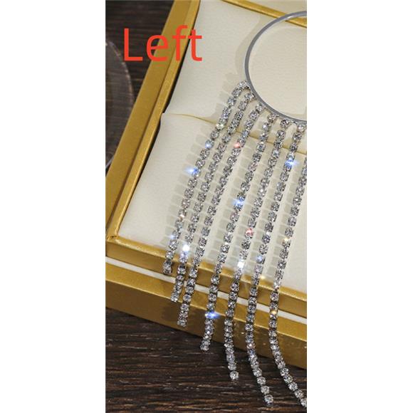 Fashionable And Simple Long Tassel Earrings