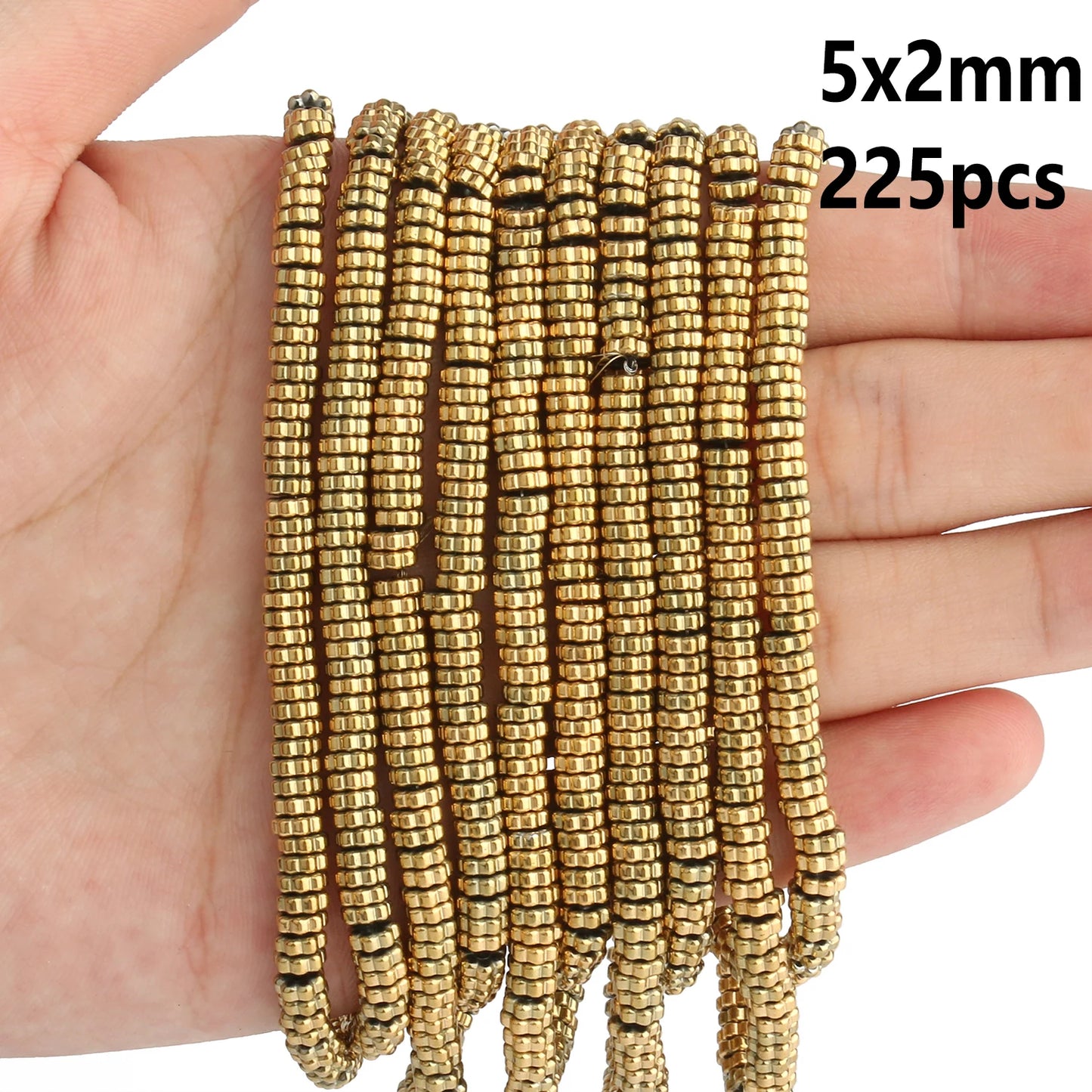 Retention Color AAA+ Gold Plated Hematite Beads Natural Stone Irregular Geometric Beads For Jewelry Making Diy Bracelet
