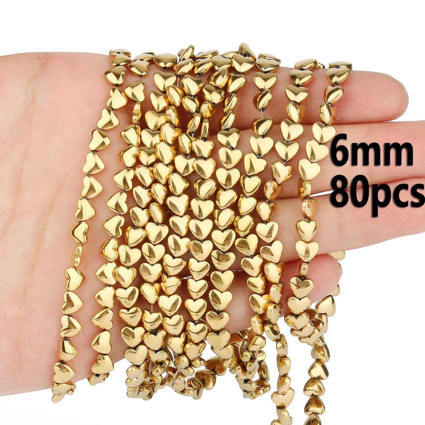 Retention Color AAA+ Gold Plated Hematite Beads Natural Stone Irregular Geometric Beads For Jewelry Making Diy Bracelet