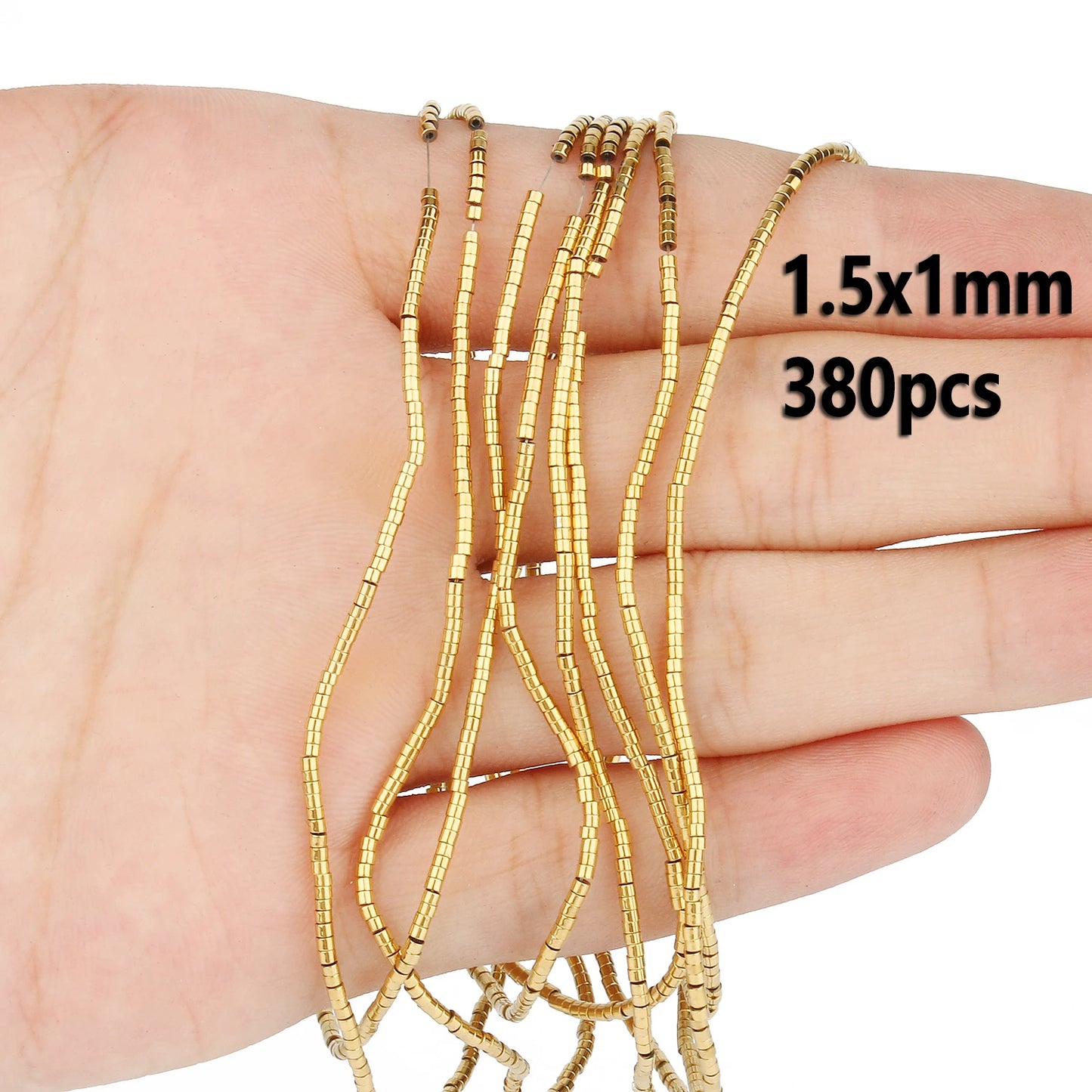 Retention Color AAA+ Gold Plated Hematite Beads Natural Stone Irregular Geometric Beads For Jewelry Making Diy Bracelet