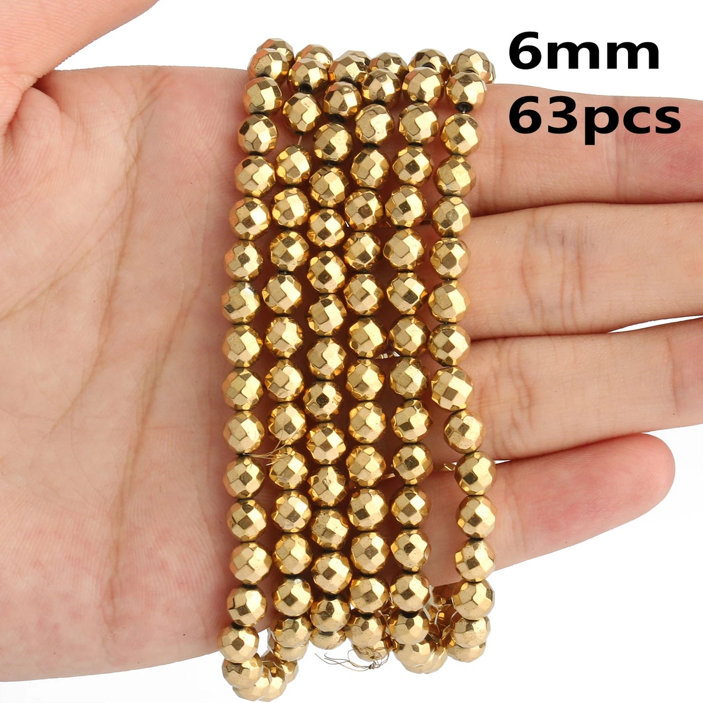 Retention Color AAA+ Gold Plated Hematite Beads Natural Stone Irregular Geometric Beads For Jewelry Making Diy Bracelet