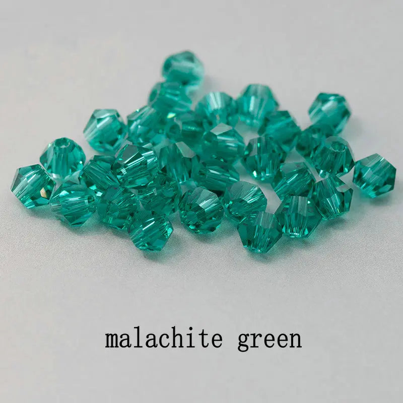 Buy 1 And Get 1 Free 4mm Shiny Crystal Beads Bicone Beads Glass Beads Loose Spacer Beads for bracelet DIY Jewelry Making  200pcs