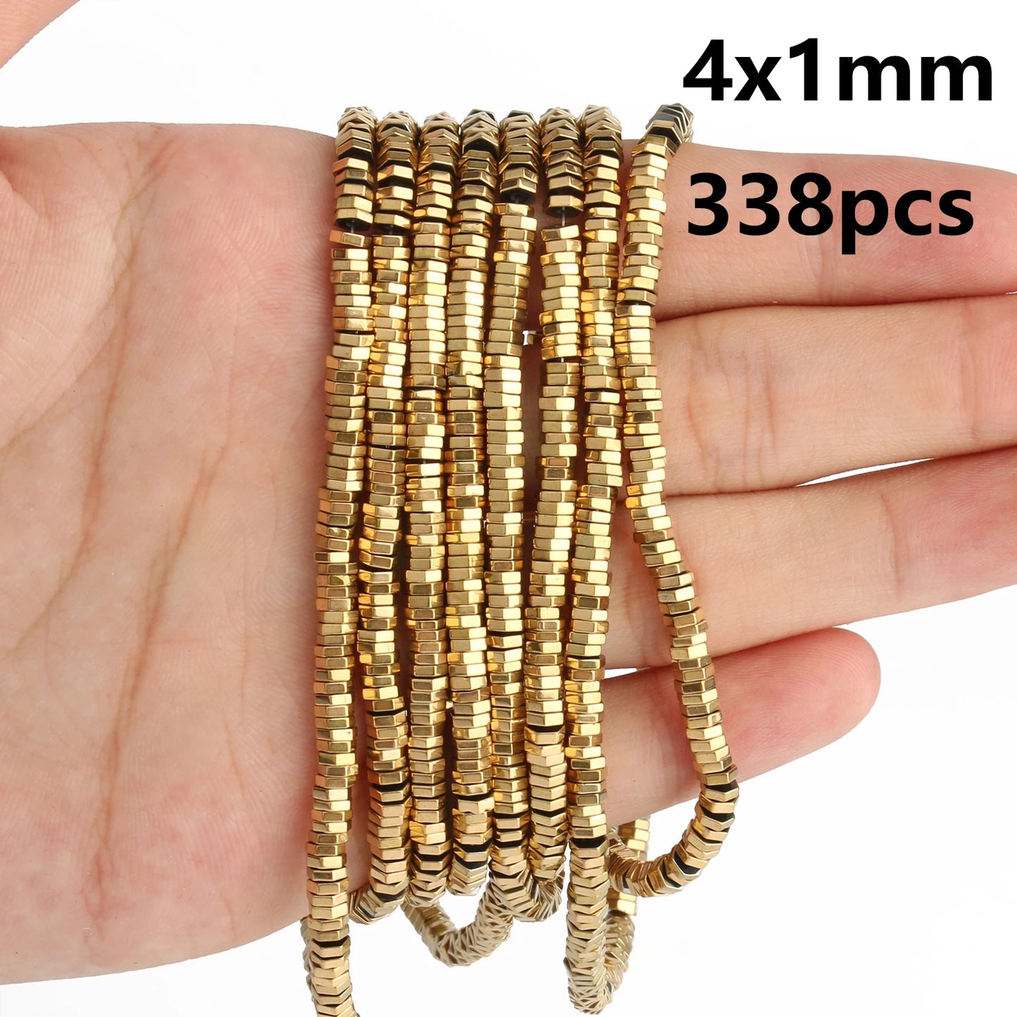 Retention Color AAA+ Gold Plated Hematite Beads Natural Stone Irregular Geometric Beads For Jewelry Making Diy Bracelet