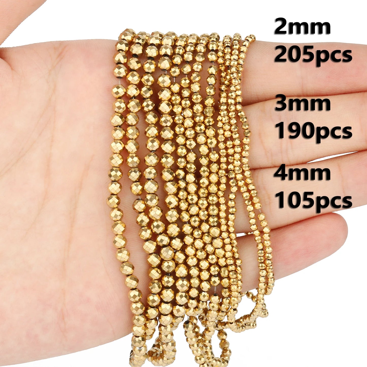 Retention Color AAA+ Gold Plated Hematite Beads Natural Stone Irregular Geometric Beads For Jewelry Making Diy Bracelet