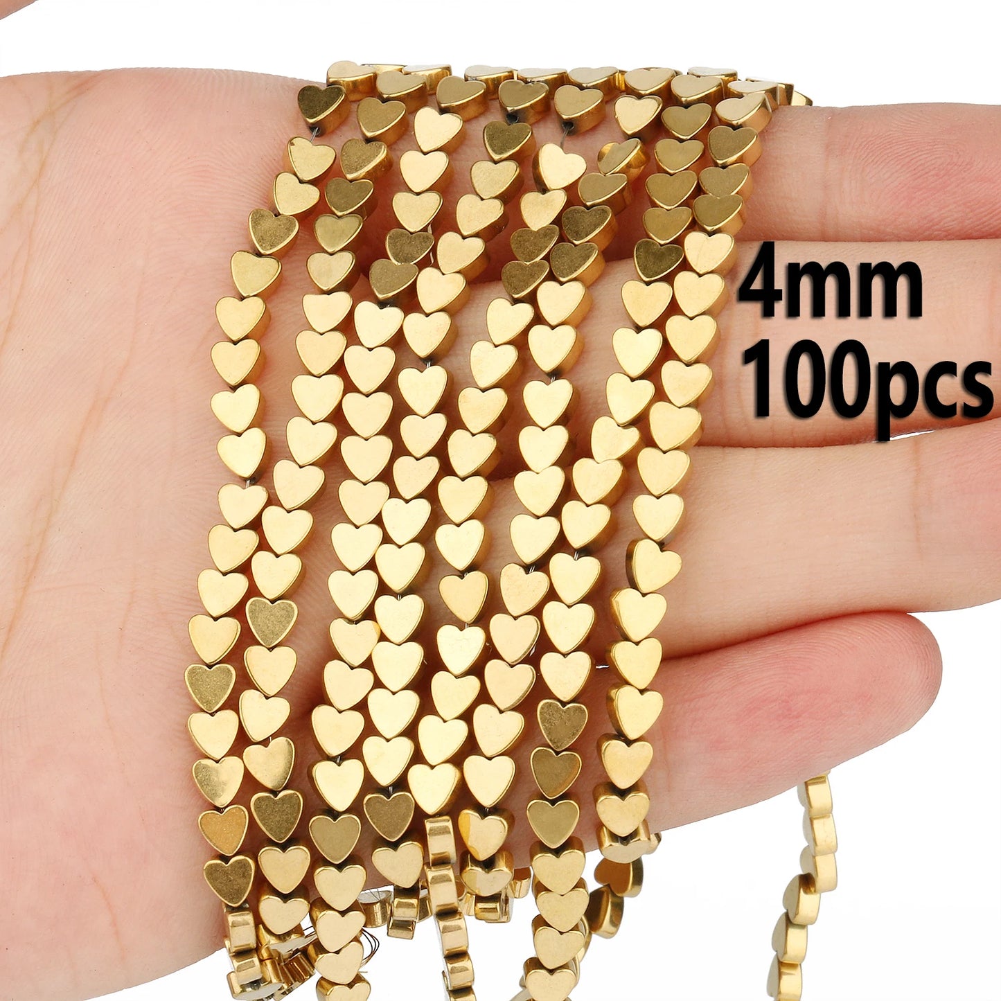Retention Color AAA+ Gold Plated Hematite Beads Natural Stone Irregular Geometric Beads For Jewelry Making Diy Bracelet