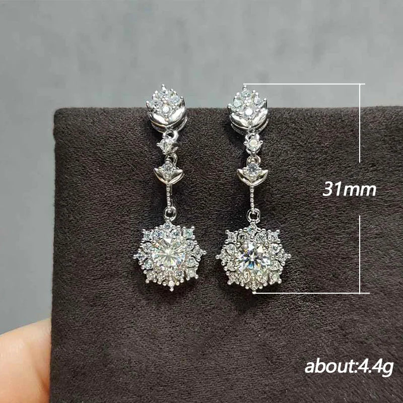 Huitan Trendy Silver Color Drop Earrings with AAA Crystal Cubic Zirconia Women Wedding Earrings for Party Jewelry New Drop Ship