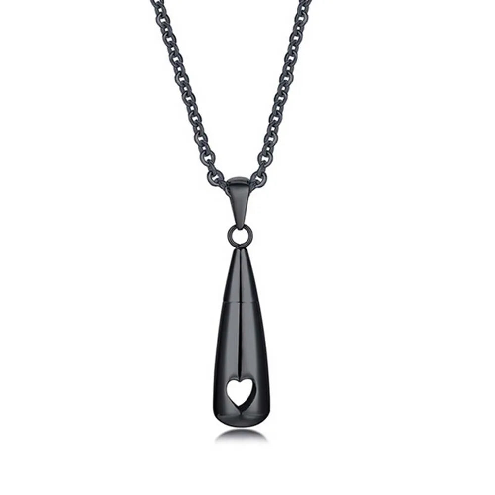 New Stainless Steel Drop Shape Pendant Fashion Jewelry With 50 Cm Necklace