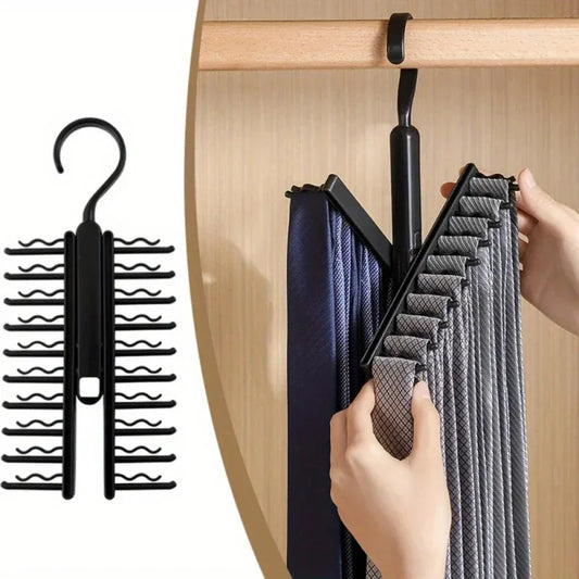 Large Cap Tie Storage Hange Capacity Bow Clip Scarf Belt Hanging RackTie Belt Display Holder Wardrobe Household High Capacity