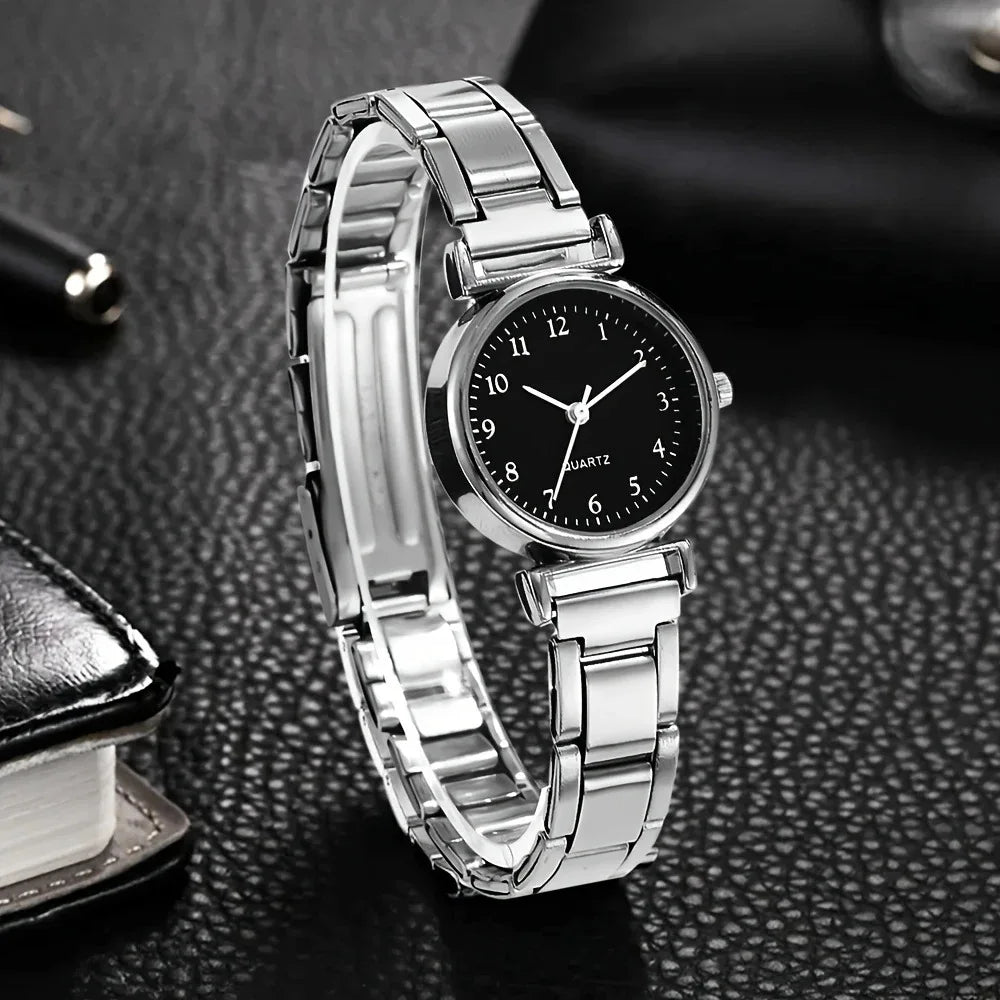 MAYZHISU Fashion Women Watch Light-luxury Ladies Wristwatch Stainless Steel Women Quartz Watch Simple Business Female Clock Gift