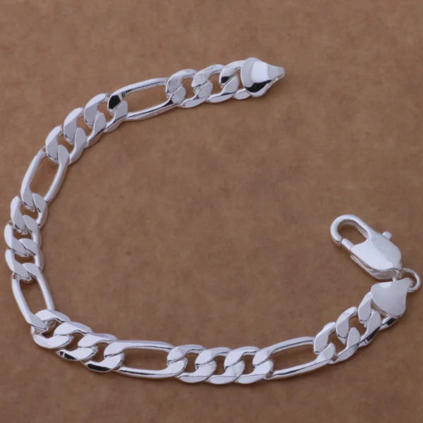 925 Sterling Silver Bracelet Heart High Quality Romance Chain For Woman Men Fashion Engagement Party Wedding Jewelry Gift