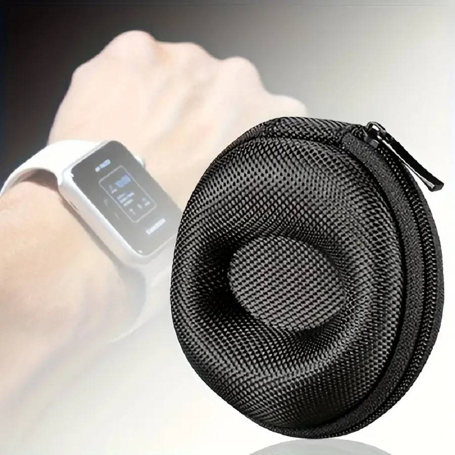 1pc Portable Zipper Travel Watch Case, Dust-proof Single Watch Storage Box for Wristwatches And Smart Watches