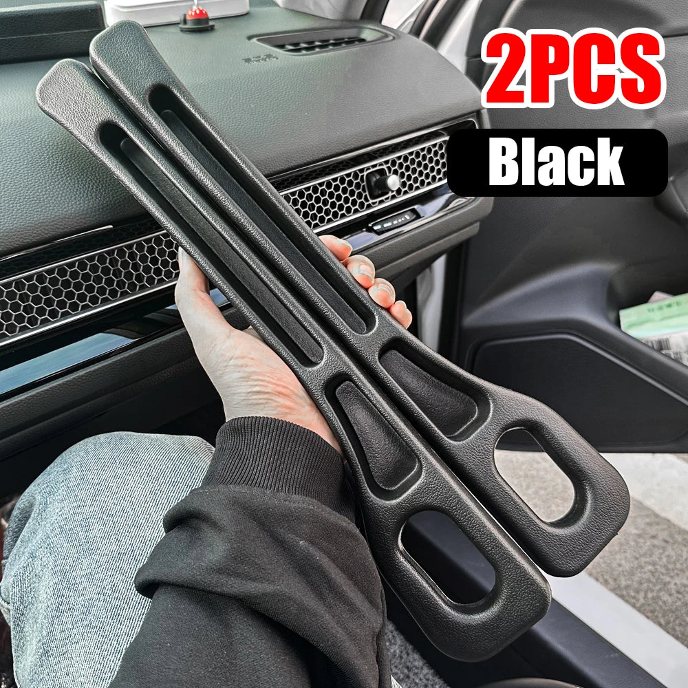2pcs Car Seat Gap Filler Organizer Waterproof Car Seat Gap Plug Strip with 2 Grooves Seat Gap Storage Auto Interior Accessories