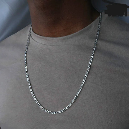 WG  Fashion Cuban Link Curb Chain Necklace Figaro Square Box Chains For Men Jewelry Gift