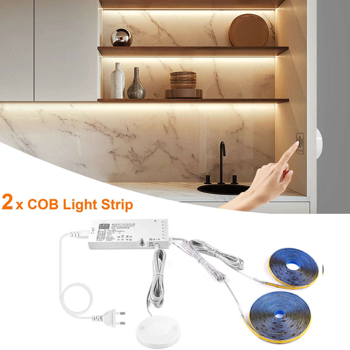 COB Linear Embedded LED Strip Ceiling Grille Panel Wall Decoration Lights,LED Tape Self-Adhesive Living Room Ambient Wall Lamp