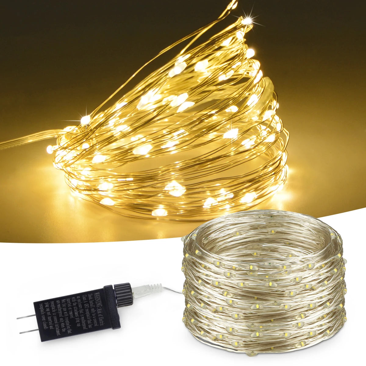 10M-100M Copper Wire Fairy String Lights Wateproof 220V 110V EU US Plug Outdoor Birthdays Party Holiday Wedding Decoration