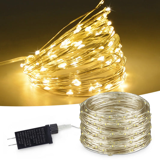 10M-100M Copper Wire Fairy String Lights Wateproof 220V 110V EU US Plug Outdoor Birthdays Party Holiday Wedding Decoration