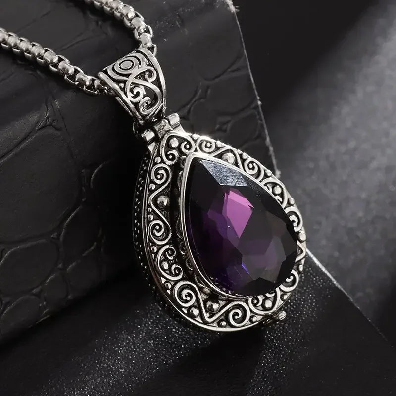 Gawu Box Pendant Can Be Opened Vajra Pestle Six-Character Sutra Zircon Buddha Necklace Male and Female Amulet Jewelry