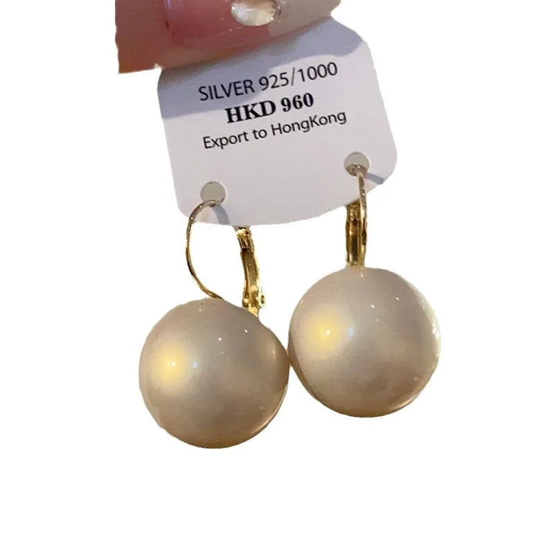 New South Korea Exquisite Fashion Pearl Earrings Temperament Simple Earrings Women's Jewelry