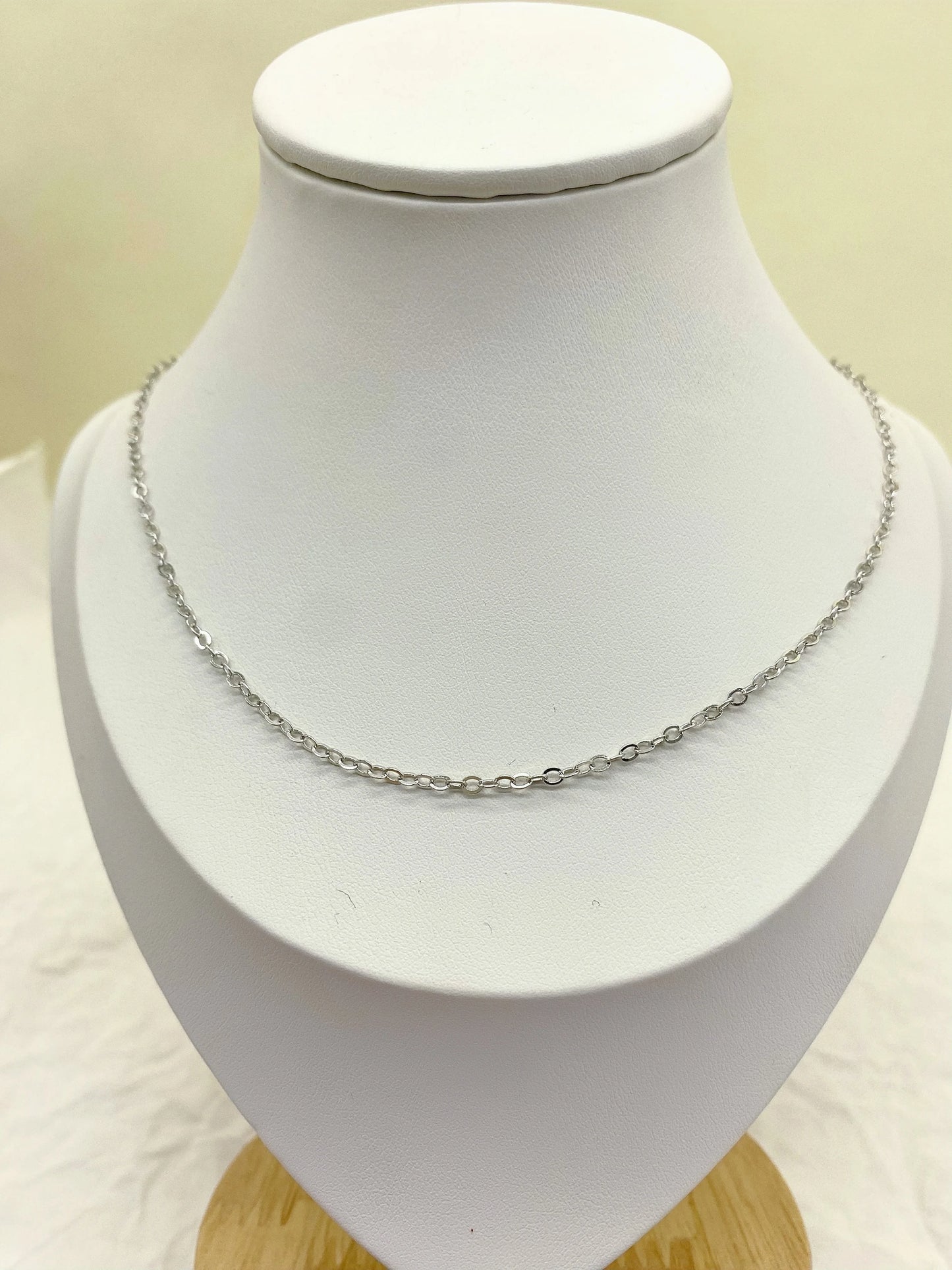 Fashion necklace accessories, collarbone chain 45+5 cm, golden stainless steel chain link necklace, fashion jewelry, adjustable