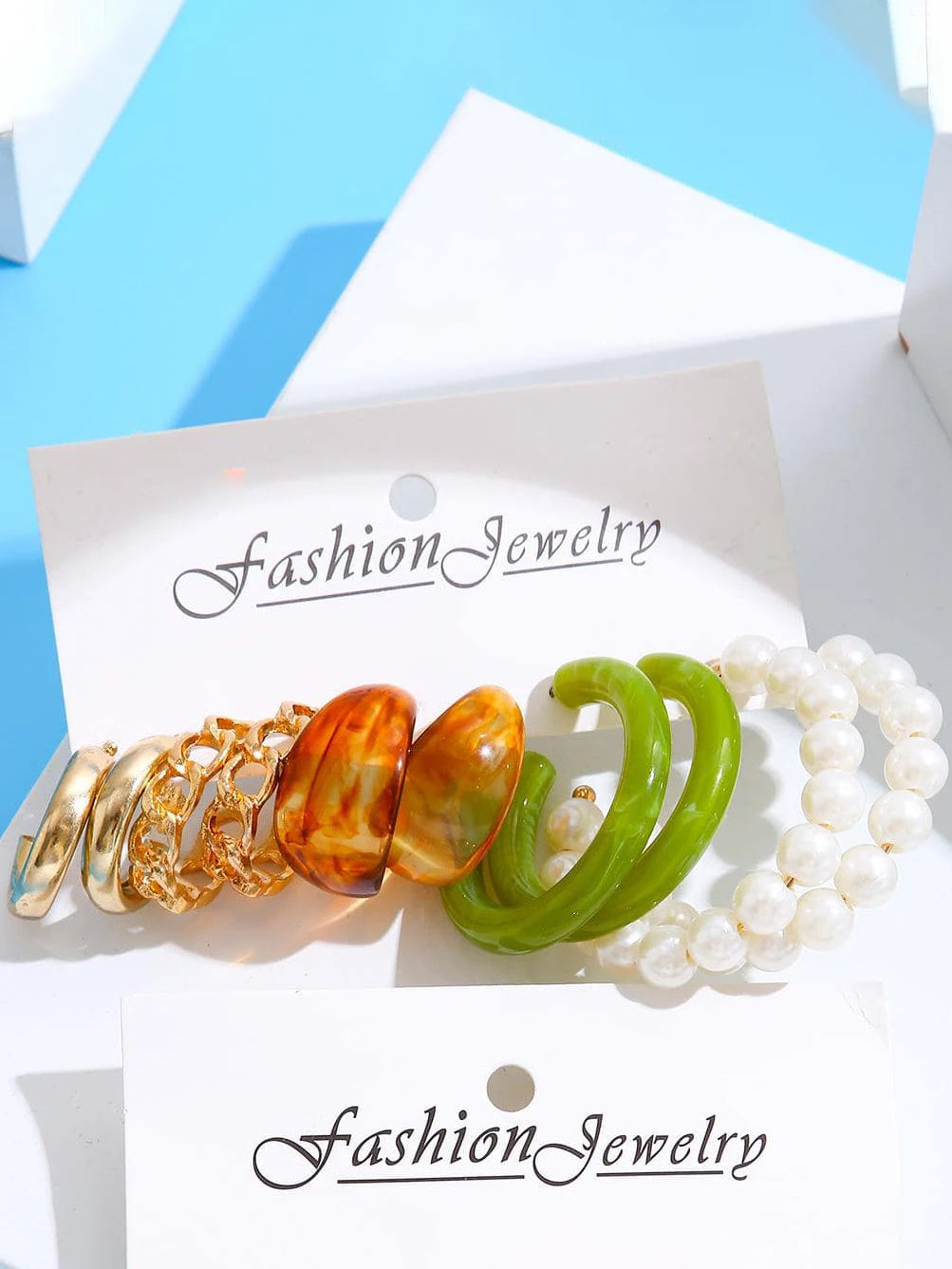 20 Pieces of Fashionable, Simple and Elegant Faux Pearl Resin Multi-Element Women's Earring Set, Suitable for Women's Daily Commute, Parties, Vacations, Versatile for Christmas, Valentine's Day, Halloween Gifts