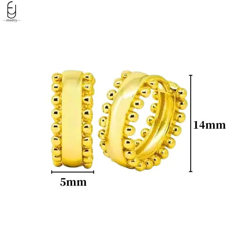 925 Sterling Silver Needle Vintage Gold Earrings Luxury Long Chain Tassel Crystal Hoop Earrings for Women Party Trend Jewelry