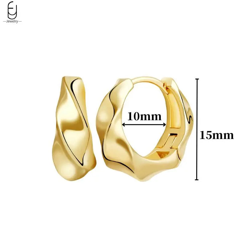 925 Sterling Silver Needle Vintage Gold Earrings Luxury Long Chain Tassel Crystal Hoop Earrings for Women Party Trend Jewelry