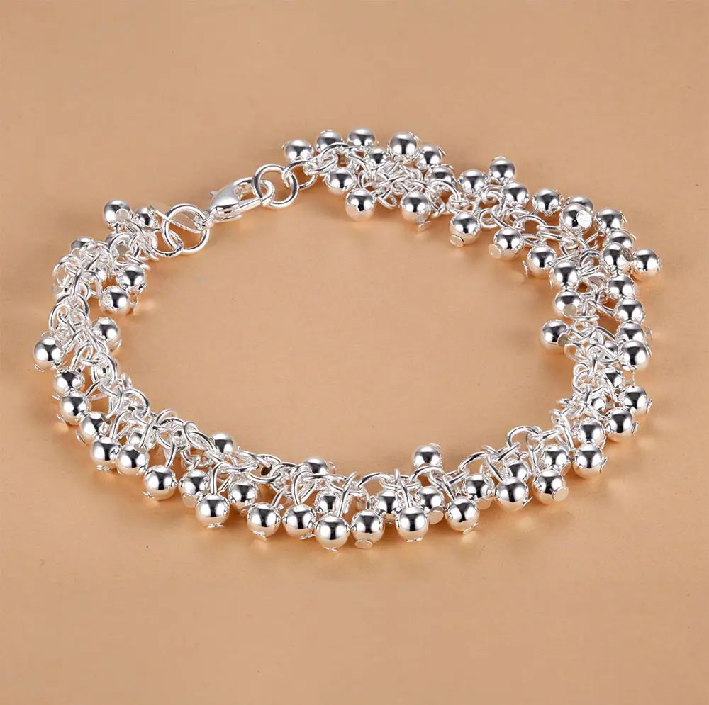 925 Sterling Silver Bracelet Heart High Quality Romance Chain For Woman Men Fashion Engagement Party Wedding Jewelry Gift