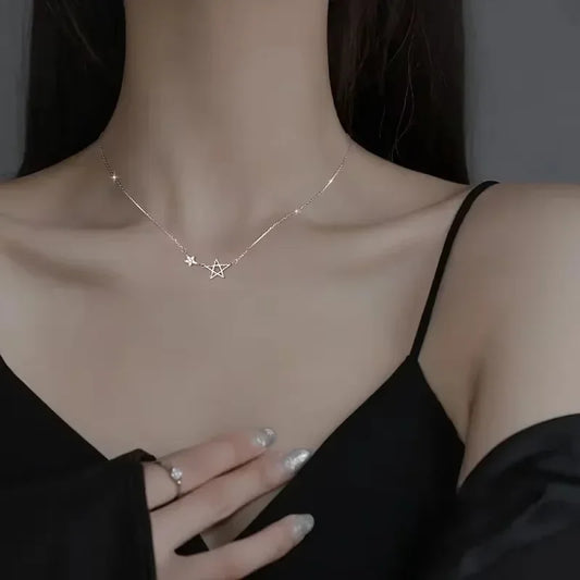 1Pcs Simple Chokers Necklace for Women Heart Shaped Pendant Necklaces Bohemia Cheap Jewelry for Girls Clavicular Chain jewelry