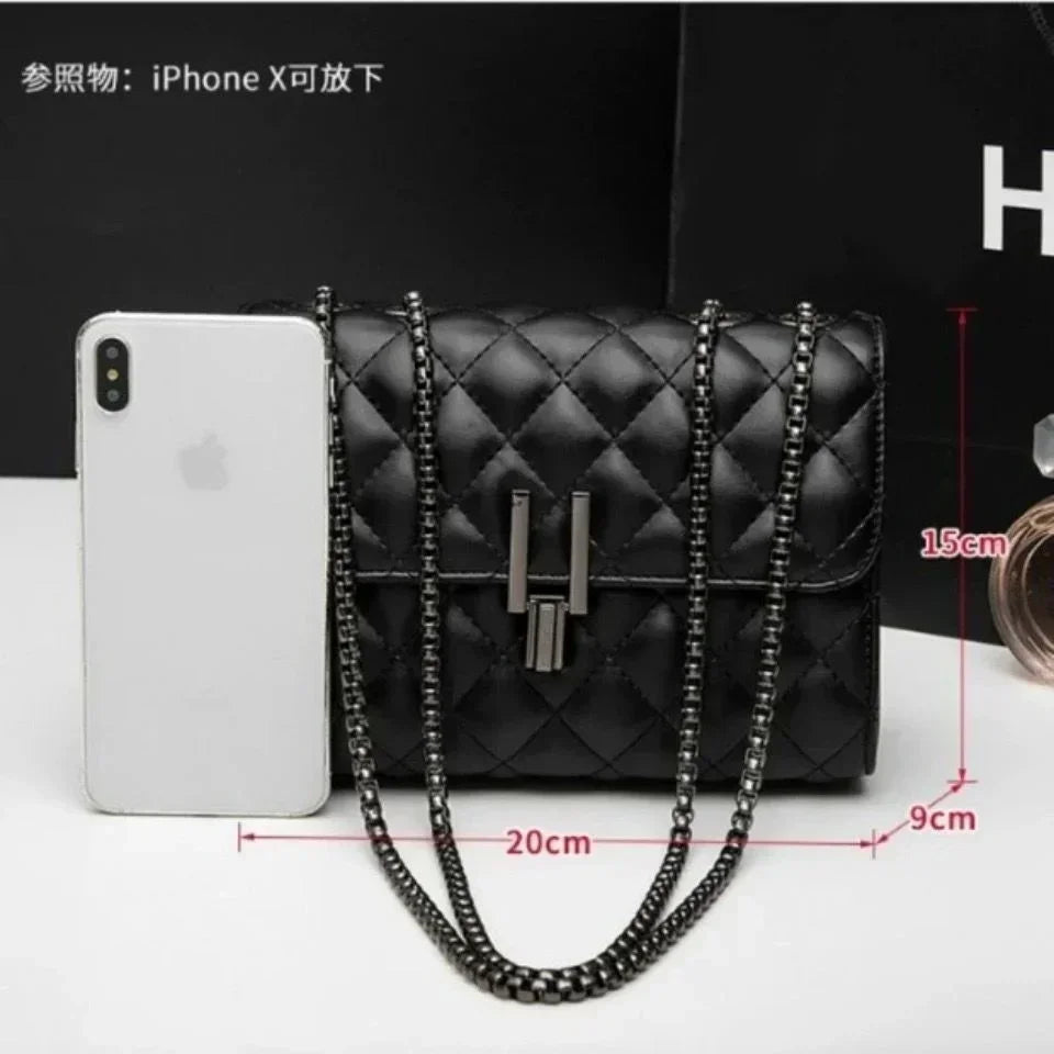 JBTP New Single Female Shoulder Bag New Style Fashion Chain Bag Student Single Shoulder Messenger Bags Women Leather Handbags