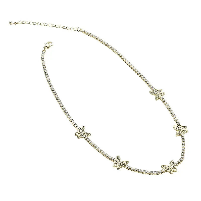 Retro necklaces, fashionable clothing necklaces, butterfly necklaces, and simple collarbone necklaces