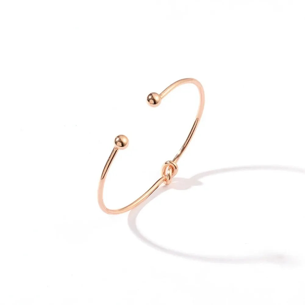 SUMENG 4pcs/Set New Arrival Bohemia Leaf Knot Hand Cuff Link Chain Charm Bracelet Bangle For Women 2024 Fashion Jewelry Gifts