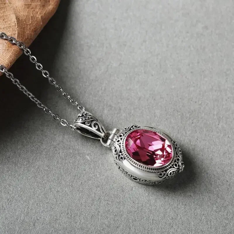 Gawu Box Pendant Can Be Opened Vajra Pestle Six-Character Sutra Zircon Buddha Necklace Male and Female Amulet Jewelry