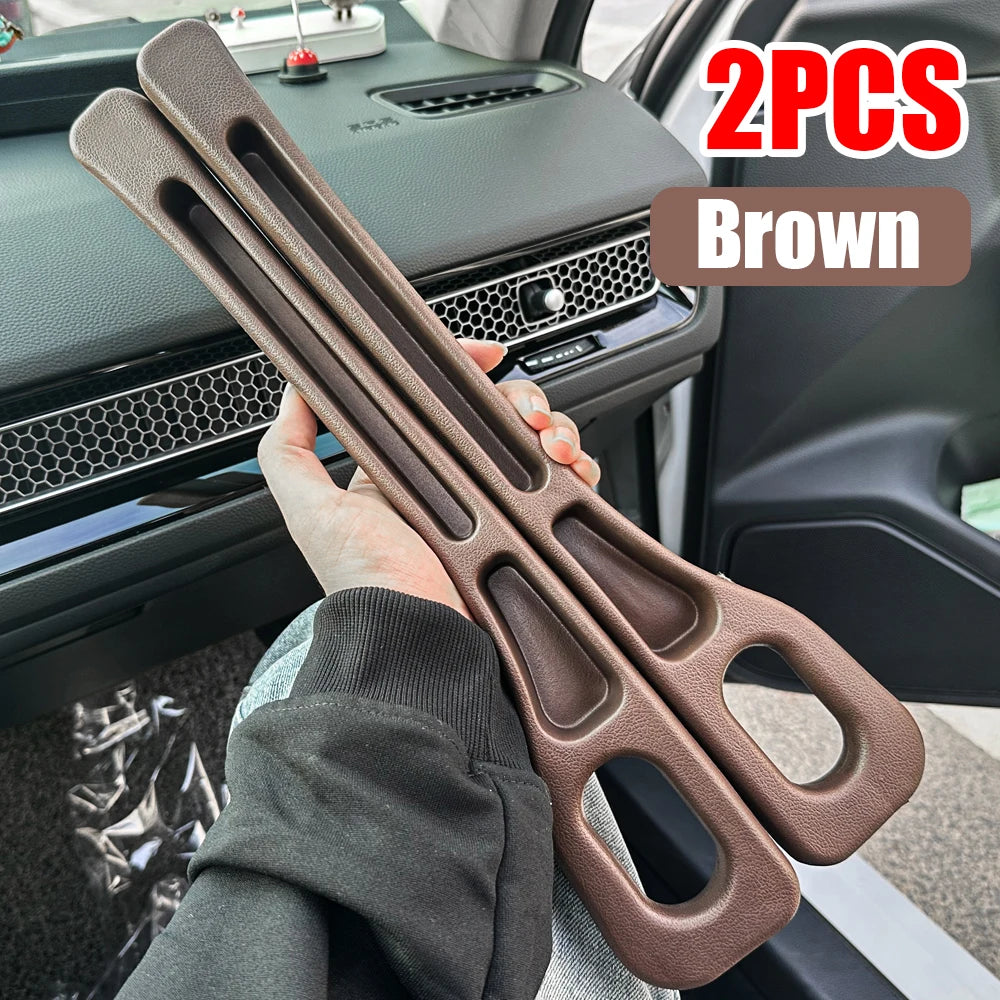 2pcs Car Seat Gap Filler Organizer Waterproof Car Seat Gap Plug Strip with 2 Grooves Seat Gap Storage Auto Interior Accessories