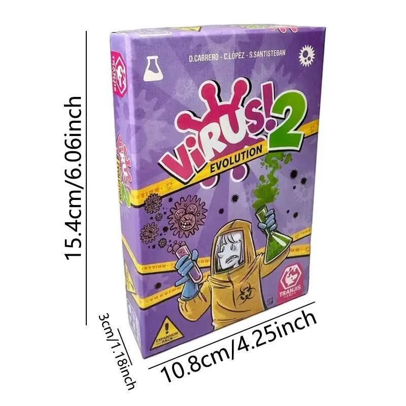 Virus 1 2 3 Board Game the Contagiously Fun Card Game Spanish English French Version Party Game for Fun Family Game